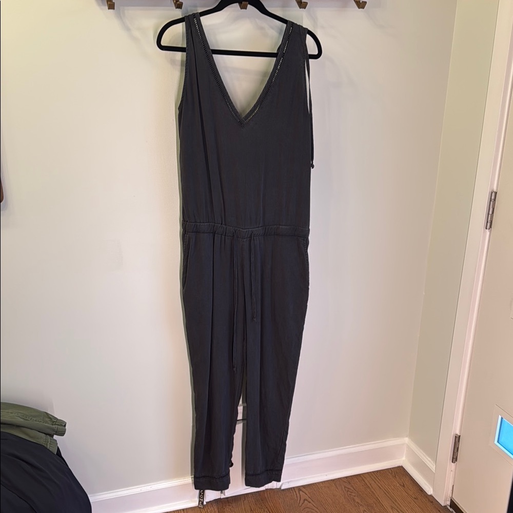 Charcoal Sleeveless Jumpsuit